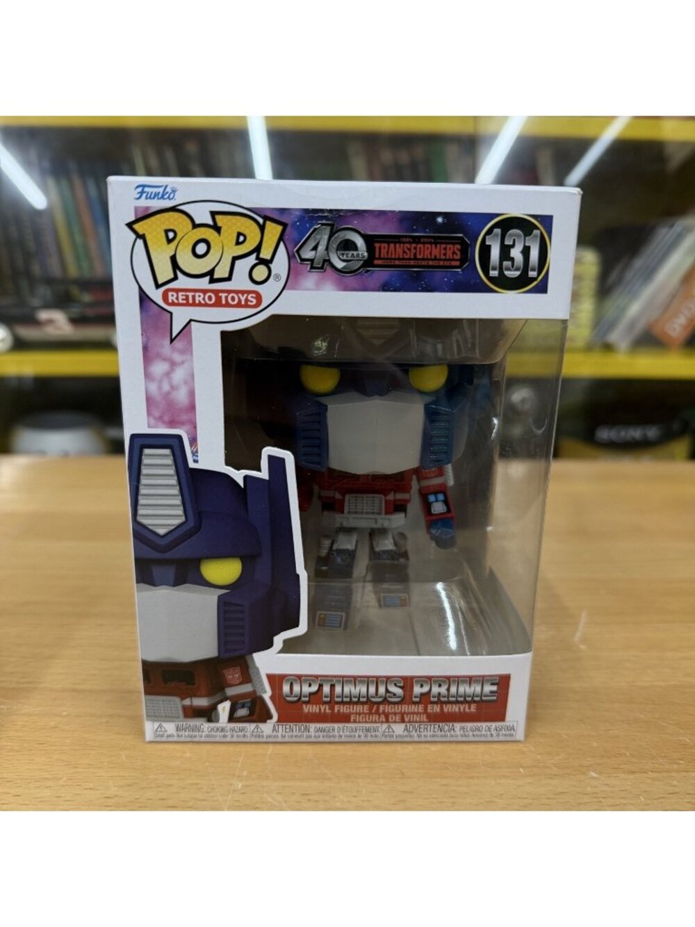 Funko Pop! Retro Toys Transformers Optimus Prime 40th Vinyl Figure #131